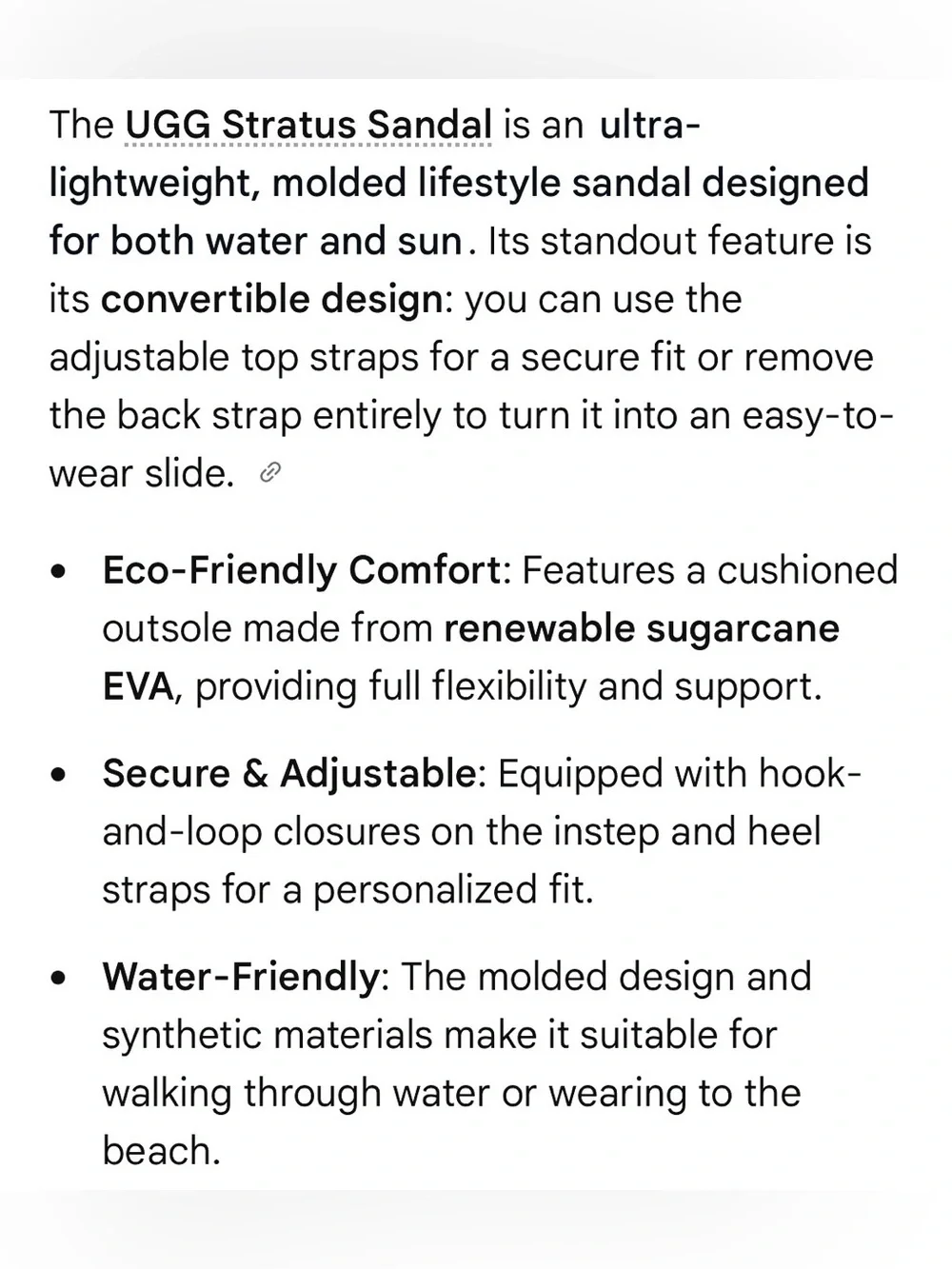 UGG Stratus Sandal